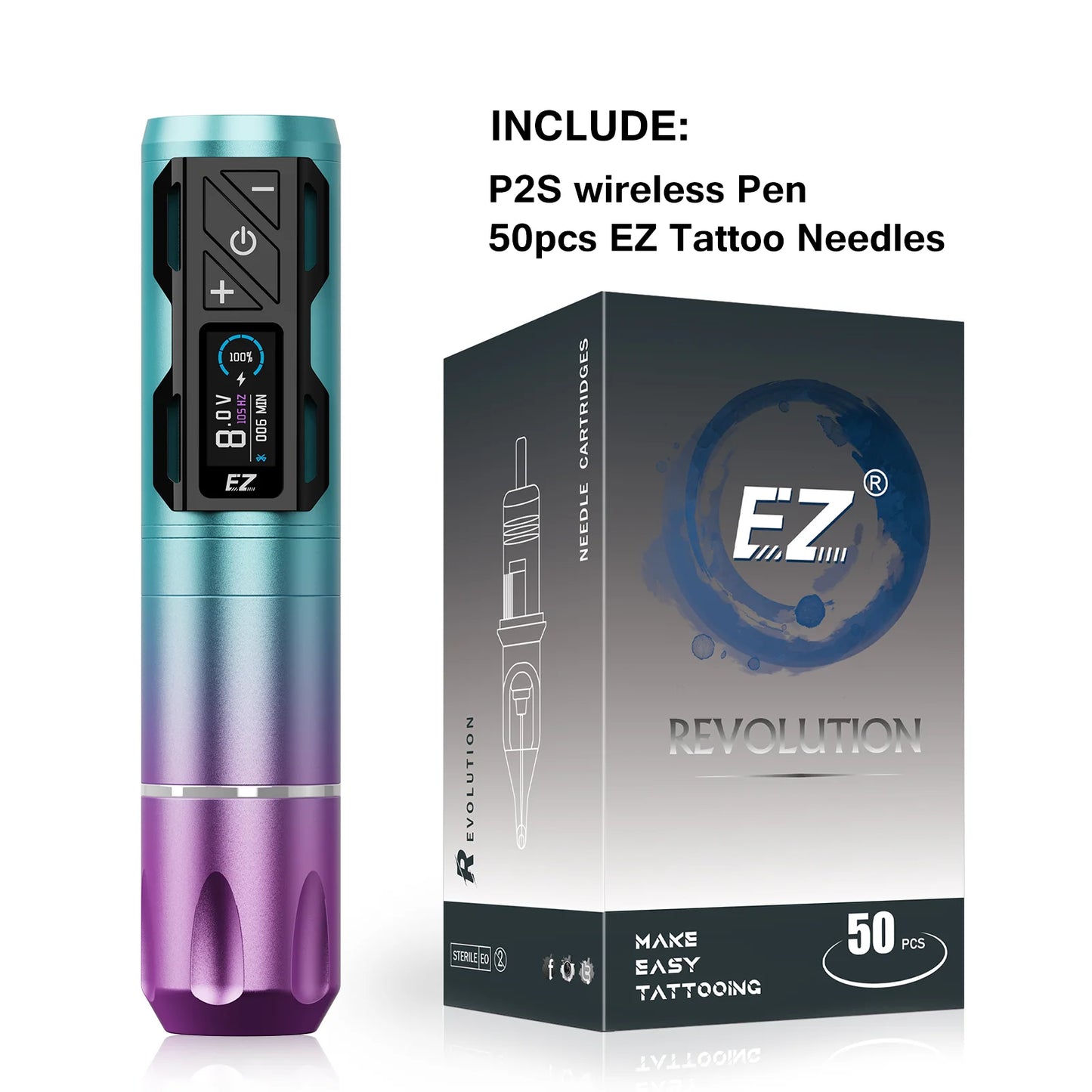 Rechargeable Tattoo Machine Kit 1800mAh Battery