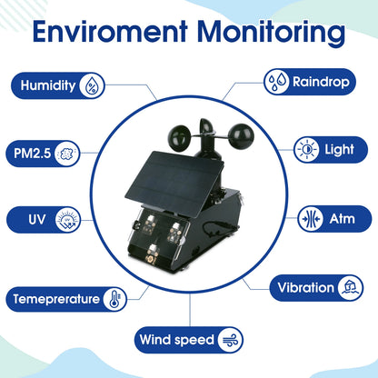 Smart Weather Station DIY Kit with Wind Speed and Forecast Monitoring