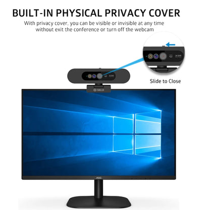 2K Webcam with IR Facial Recognition for PC