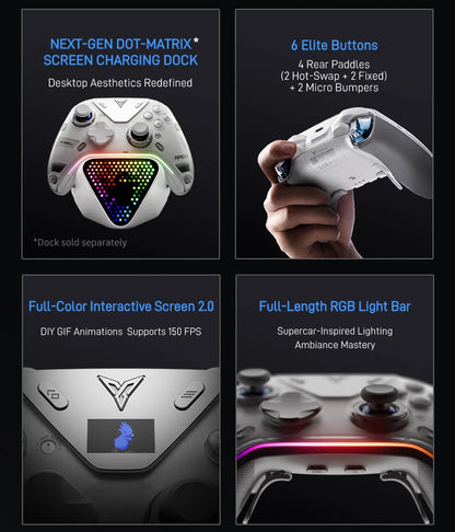 Wireless Gaming Gamepad with Dock for PC & Switch