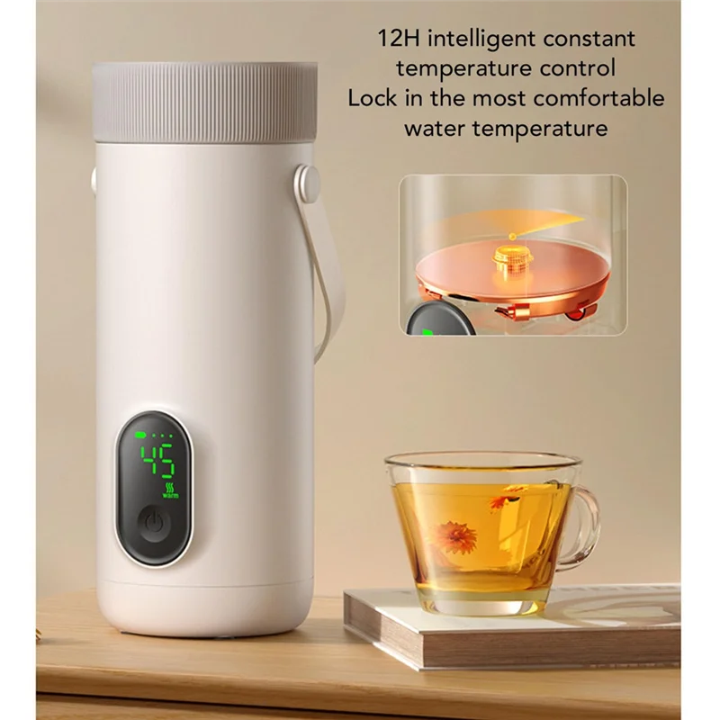 Portable 350ml Electric Kettle Rechargeable Travel Boiler