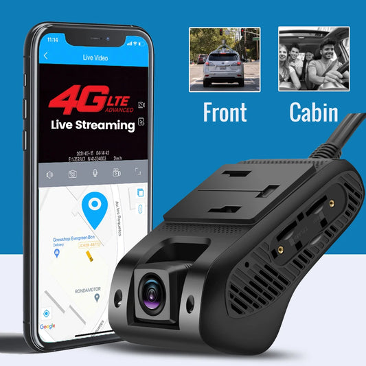 JIMI JC400P GPS Dash Camera  Dual Lens Front & Cabin View