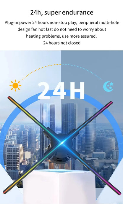 3D Holographic LED Fan Display for Advertising