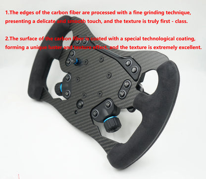 Carbon Fiber Racing Wheel Mod Compatible with Logitech RS Setup