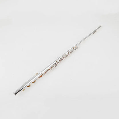 Professional Silver-Plated Flute C Key 17-Hole with Case