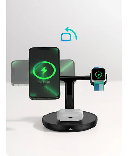 Wireless Charging Station for Phone Earbuds and Watch