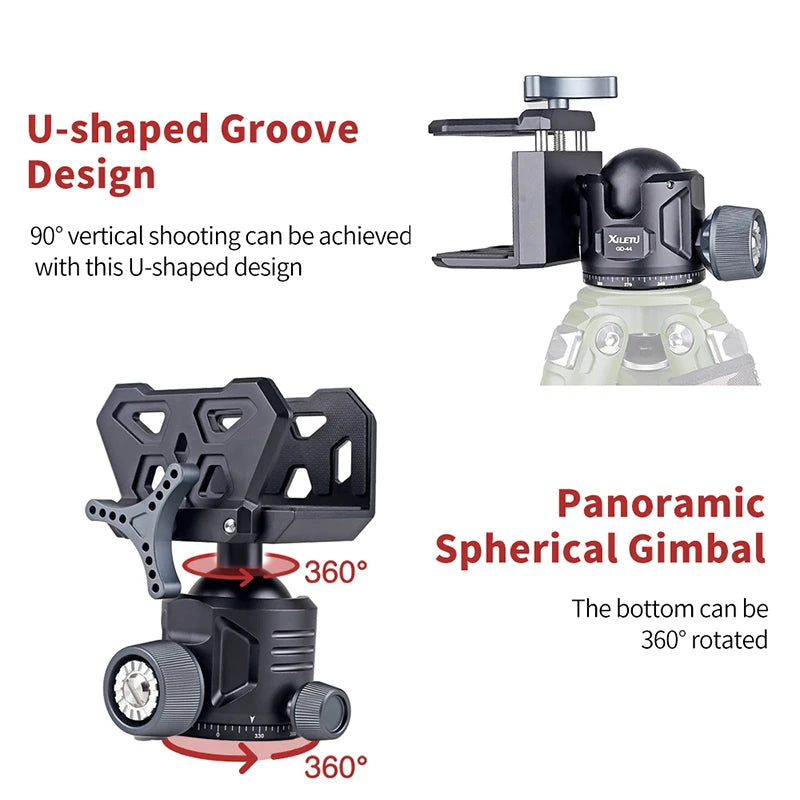 Aluminium Shooting Saddle with Ball Head for Tripods and Hunting