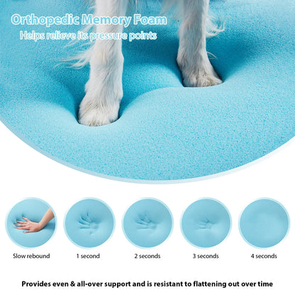 Orthopedic Memory Foam Dog Bed with Removable Armrest