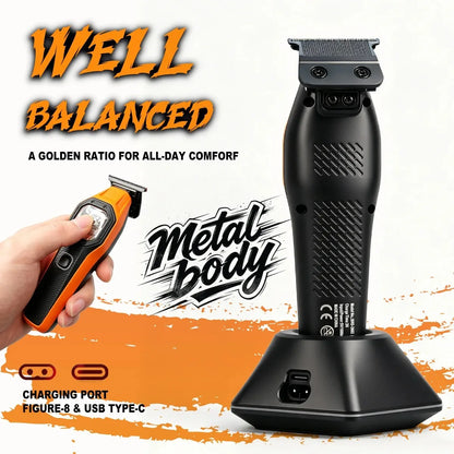 Rechargeable Hair Trimmer 13000RPM Professional Beard Clipper