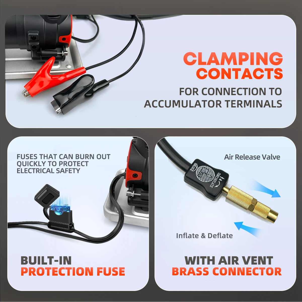 Heavy Duty 12V Portable Air Compressor Pump 120PSI