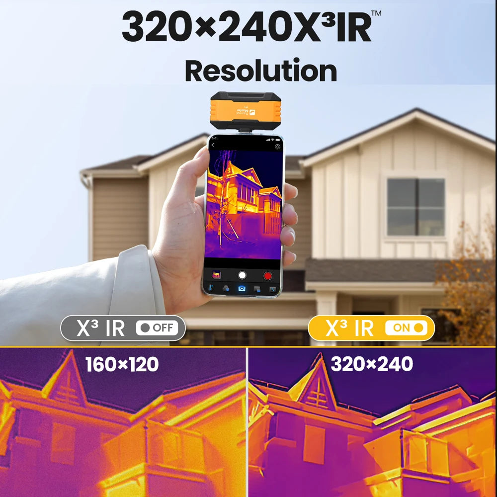 320×240 Thermal Imager with 15X Zoom for Inspection