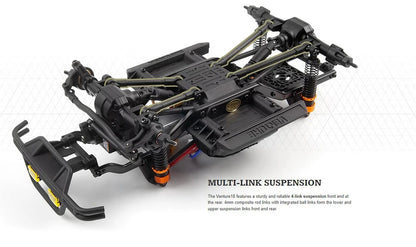 Brushless 1/18 Scale 4WD Off-Road RC Crawler Yellow