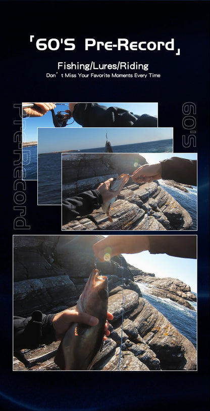 4K Waterproof Action Camera with Gyro Stabilisation and Touchscreen