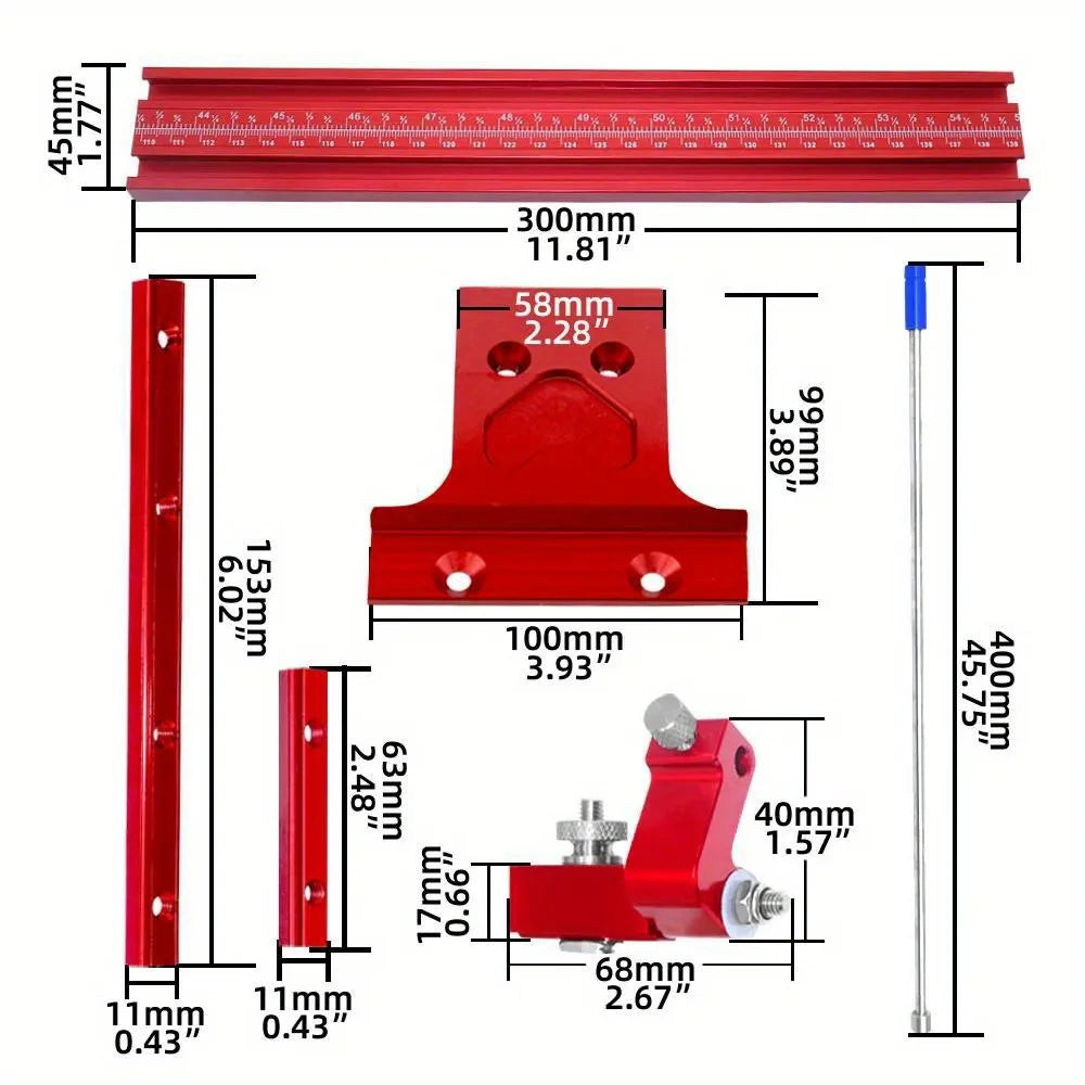 Precision Parallel Rail Guide System for Circular Saws