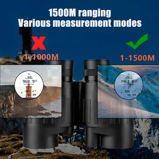 8x40 Marine Binoculars with Rangefinder and Compass