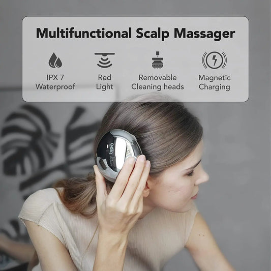 Portable Electric Head Massager for Hair Care and Relaxation