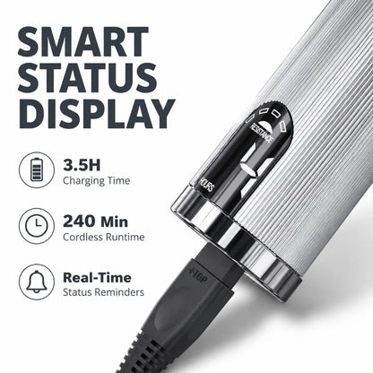 Professional Cordless Hair Clipper 7000RPM with LED Display