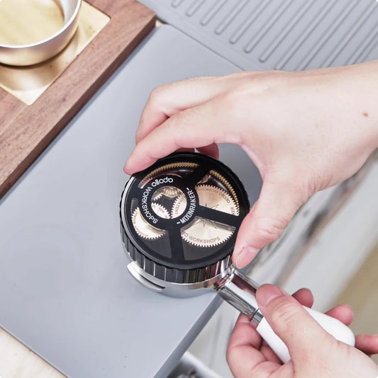 Portable 58mm Espresso Leveler & Clump-Breaking WDT Tool
