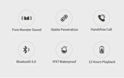 IPX7 Waterproof Wearable Bluetooth Neckband Speaker