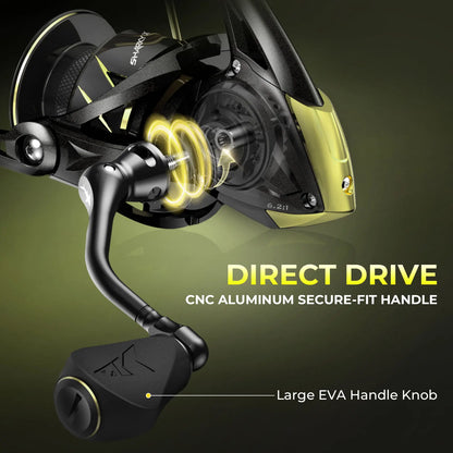 3000 Series Spinning Reel 18kg Drag Saltwater Freshwater