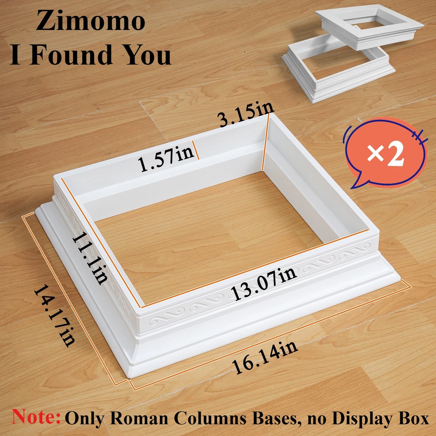 Acrylic Roman Column Base for Collectible Dolls
