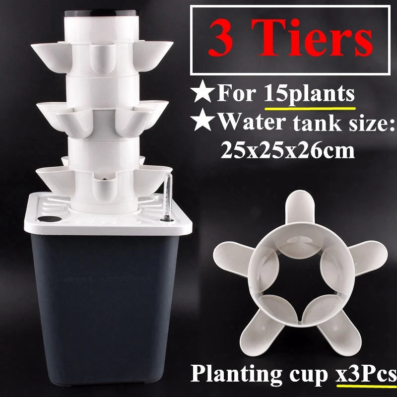 3 Tier Soilless Growing System for Balcony or Patio Gardening
