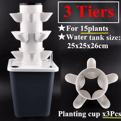 3 Tier Soilless Growing System for Balcony or Patio Gardening