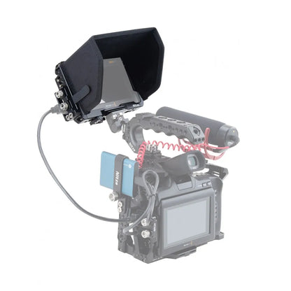 5 Inch Video Assist Monitor Cage Kit with Sunhood Mount
