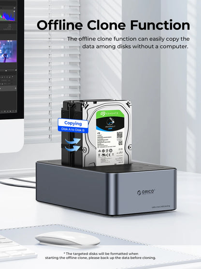 4 Bay USB-C HDD Docking Station with Offline Clone