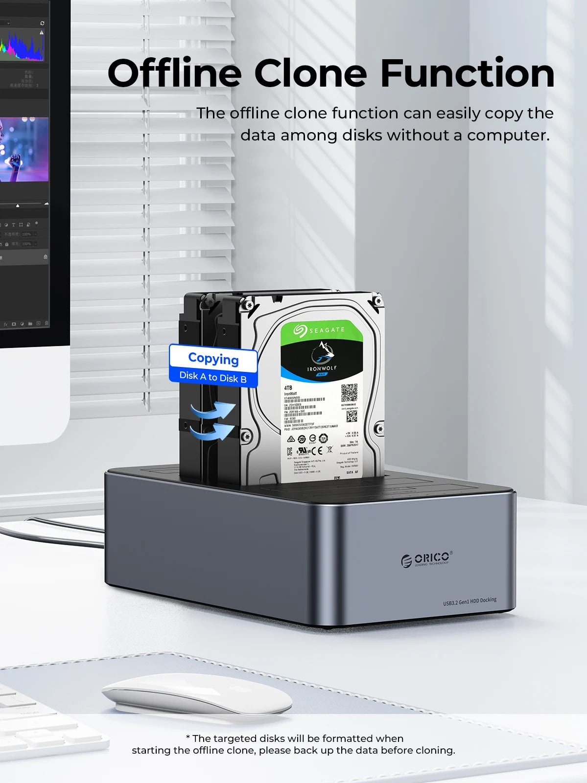 5 Bay Hard Drive Dock 5Gbps Clone Station