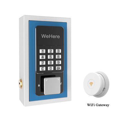 Remote App Key Lock Box with Gateway Blue