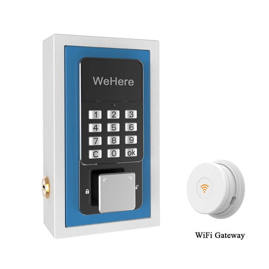 Remote App Key Lock Box with Gateway Blue