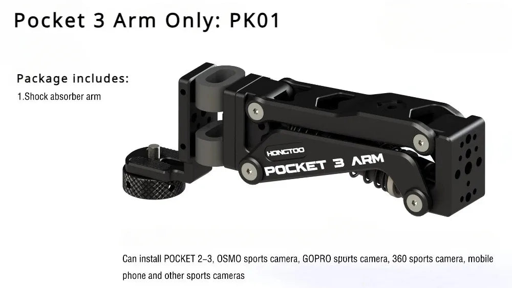 Camera Car Mount Arm Vibration Dampener Support