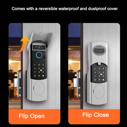 Smart Face Recognition Waterproof Door Lock with Video Intercom