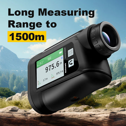 1500m Laser Rangefinder HD Touchscreen Voice Broadcast Golf Hunting