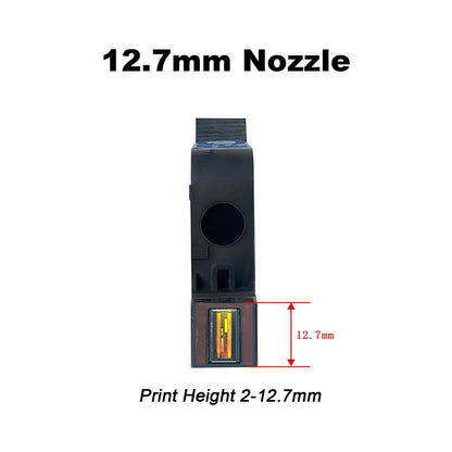 12.7mm Handheld Inkjet Printer Ink Cartridge Fast-Drying Black 3 Pack