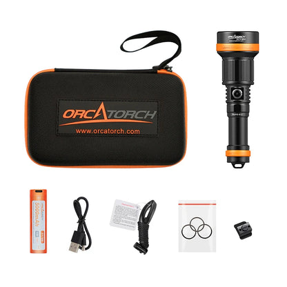2700 Lumen Zoomable Dive Light 4 Modes Spotlight Floodlight