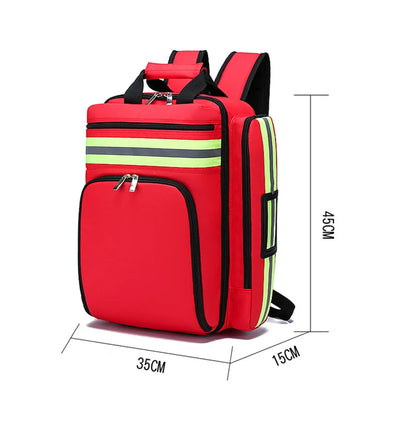 Heavy Duty Red Disaster Relief First Aid Storage Bag