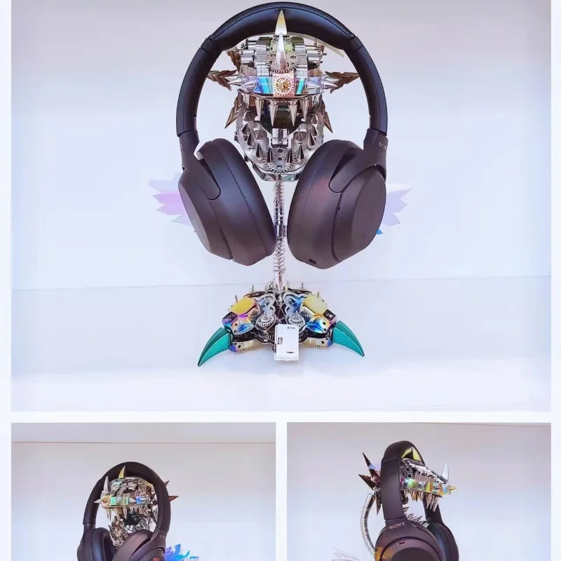 Steampunk Plant Model DIY Assembly Kit with Metal Parts