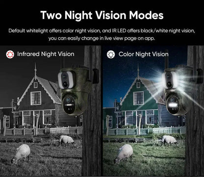 4K Dual Screen Solar Trail Camera with PIR Detection