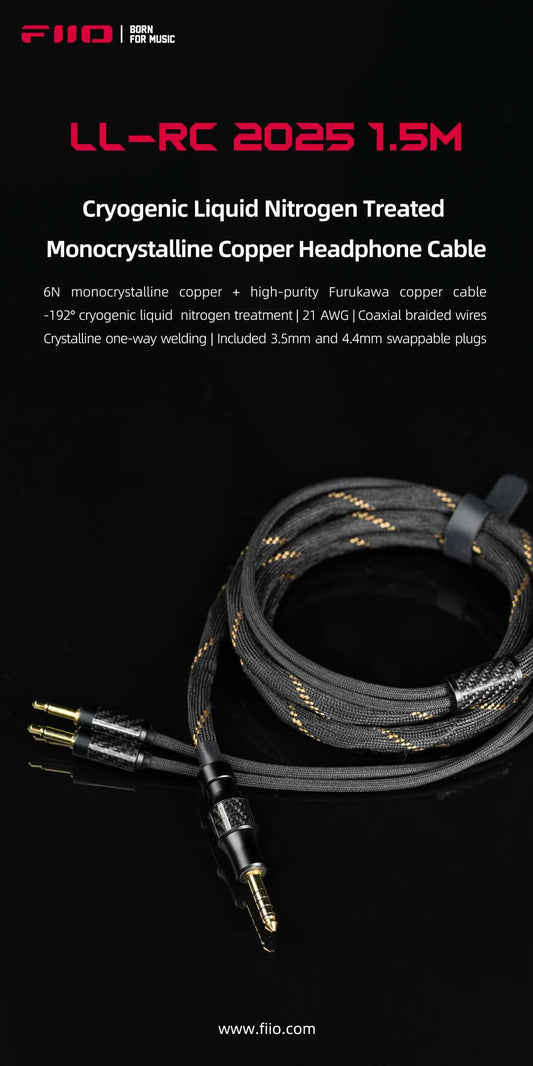 LL-RC 2025 Audiophile Cable Monocrystalline Copper 1.5m