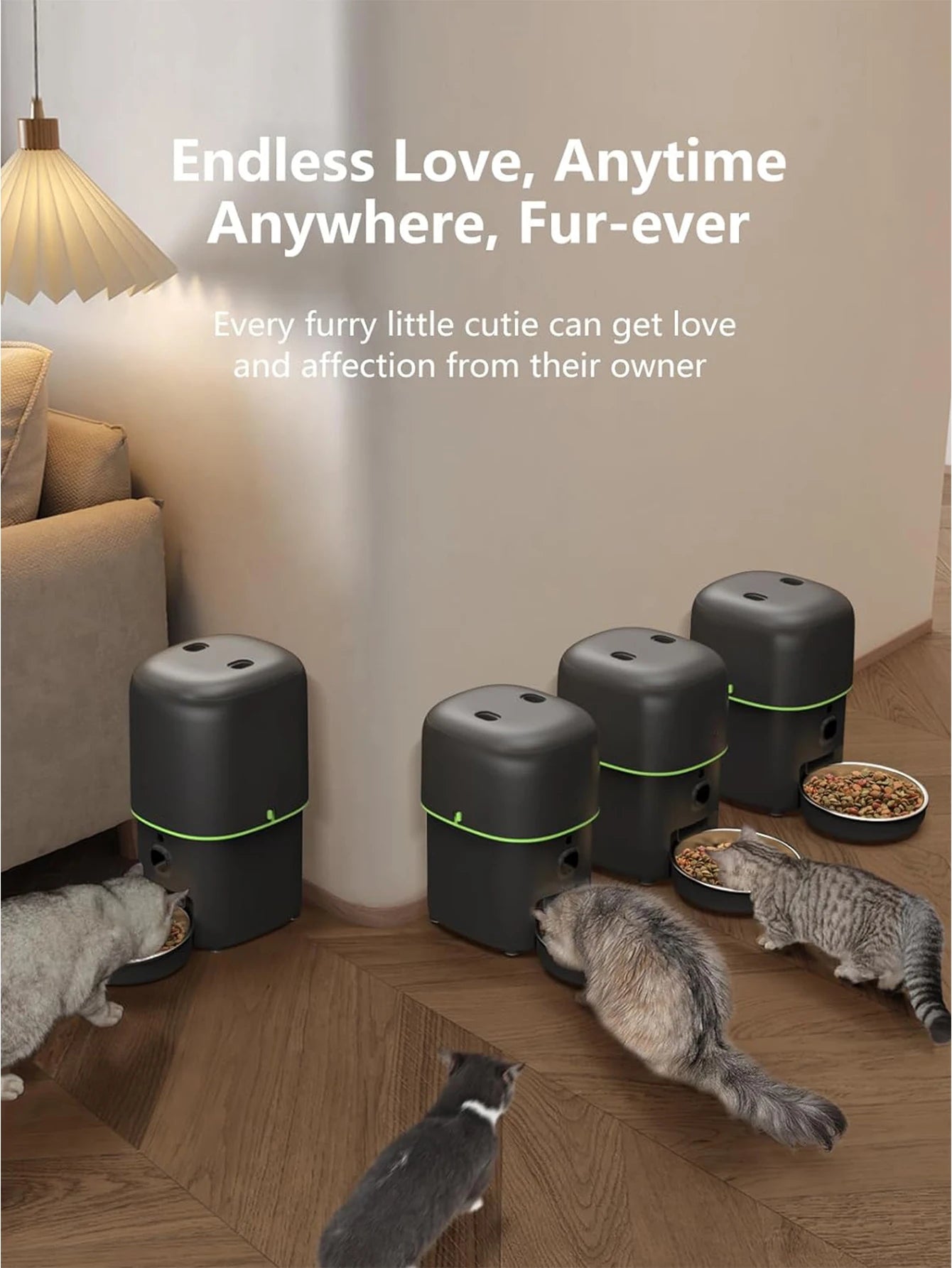 WiFi Pet Feeder with 1080p Camera and App Control
