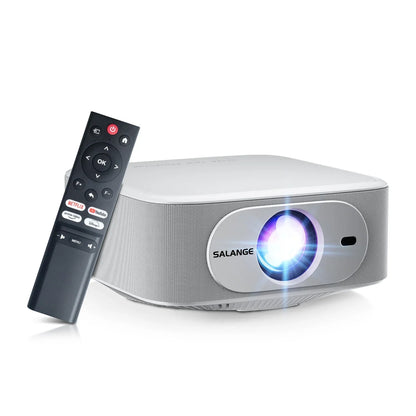 Smart 1080p 4K Projector with WiFi Bluetooth and Auto Focus