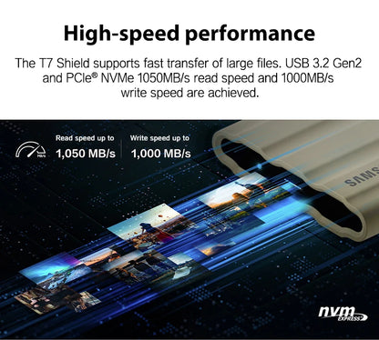 SAMSUNG High-Speed 1TB Portable SSD for Laptop Desktop