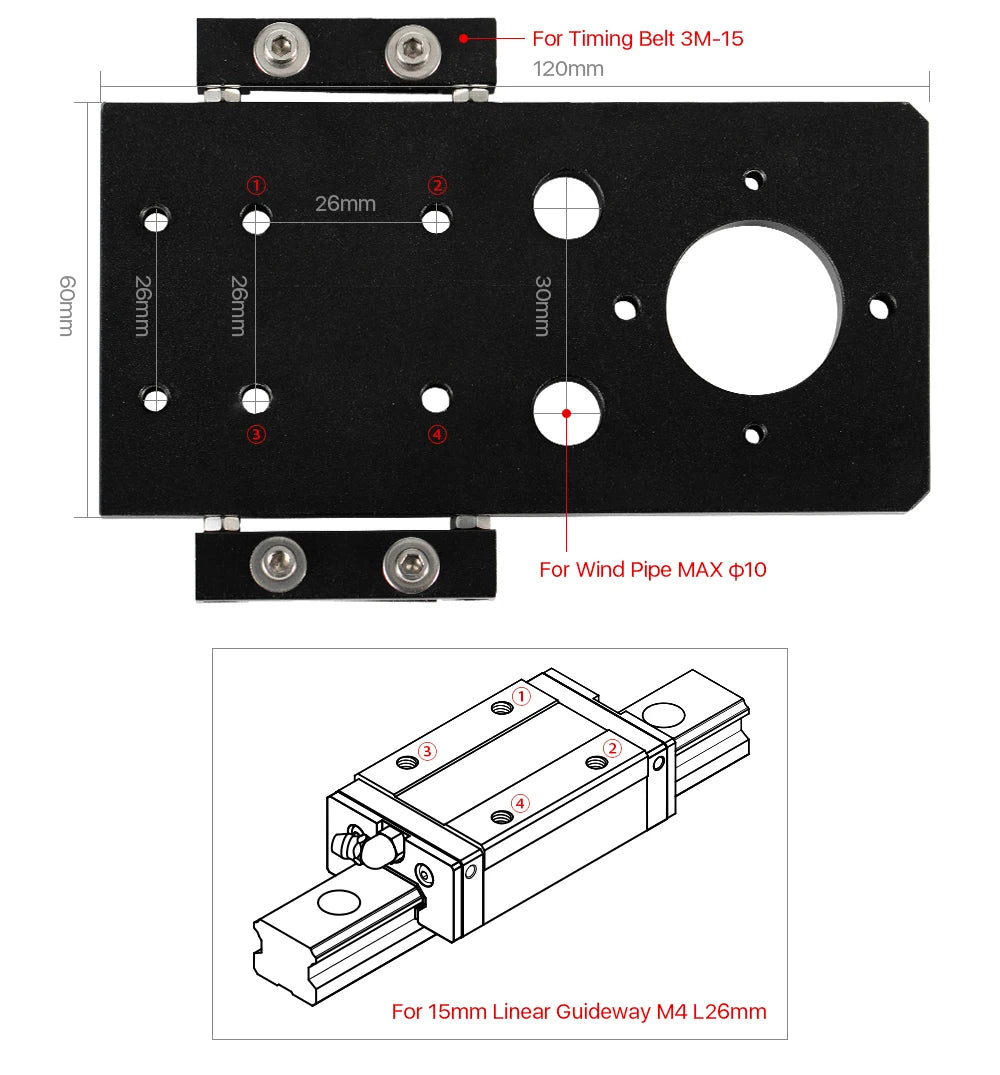 CO2 Laser Engraving Head Set 101.6mm Lens & Mirror