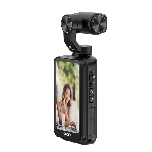 Portable 5K Pocket Camera with 3.5" Screen and 64GB Card
