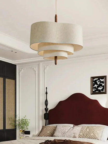 White Pendant Ceiling Light 45cm Bright White