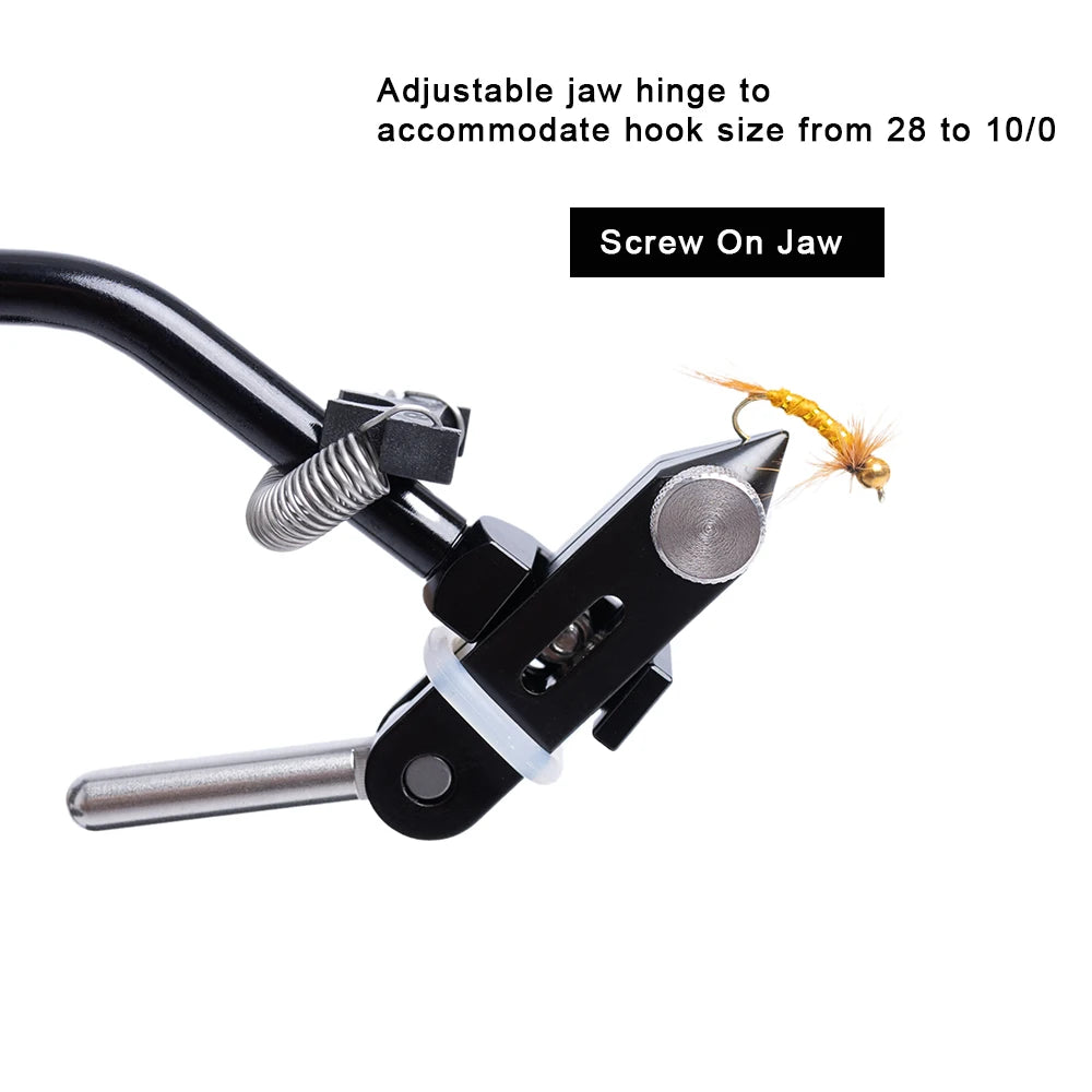 360 Degree Rotary Fly Tying Vise with Steel Screw Clamp