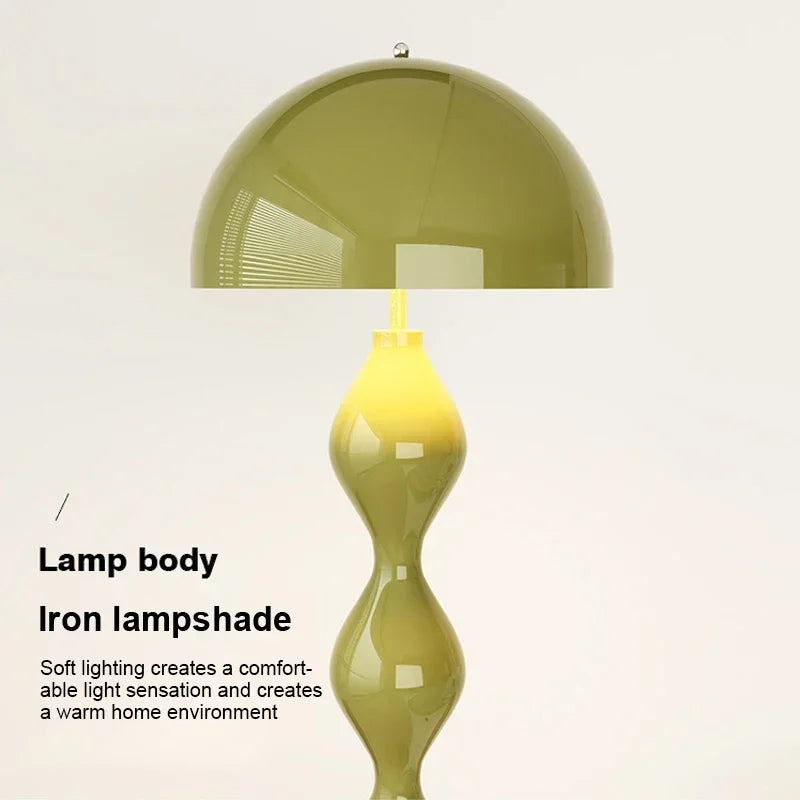 Tricolor LED Mushroom Floor Lamp for Bedroom