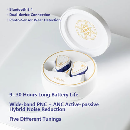 Hybrid ANC Wireless Earphones with Dynamic and Planar Drivers